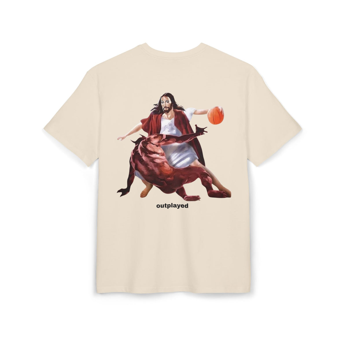 "Outplayed" Christian backprint T-shirt by Holy Drip