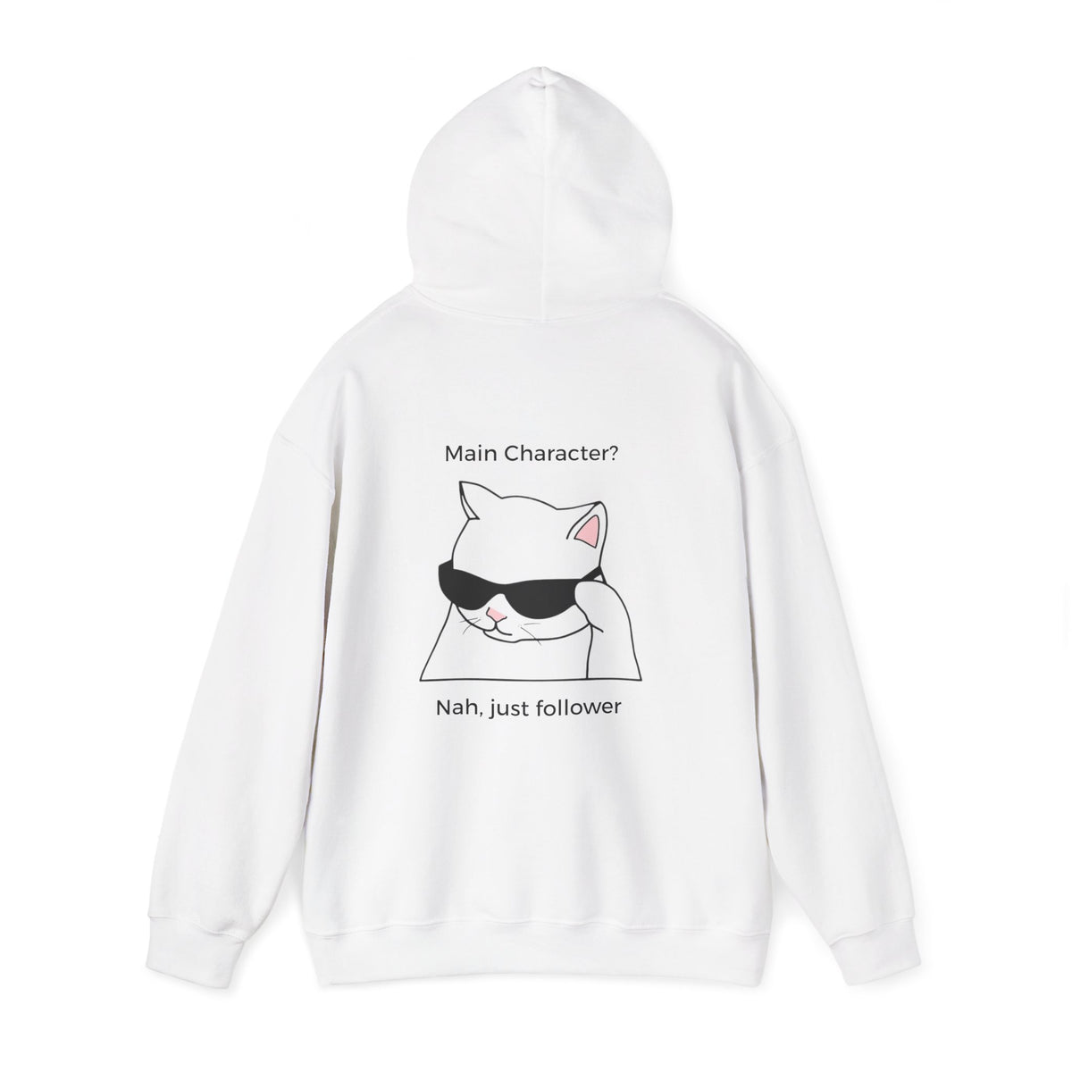 "Main Character? No, Just Follower" Christian backprint hoodie by Holy Drip