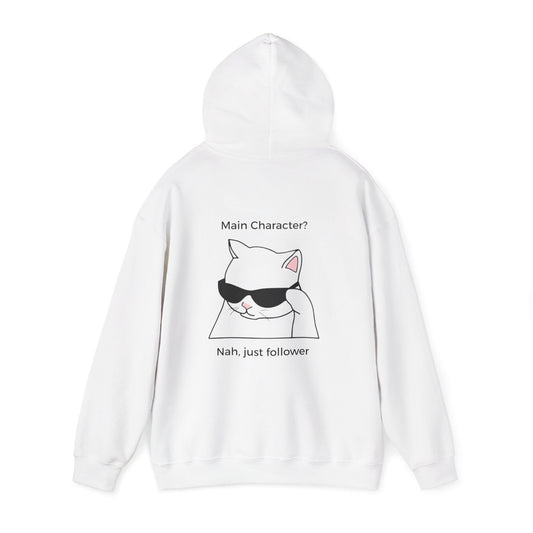 "Main Character? No, Just Follower" Christian backprint hoodie by Holy Drip