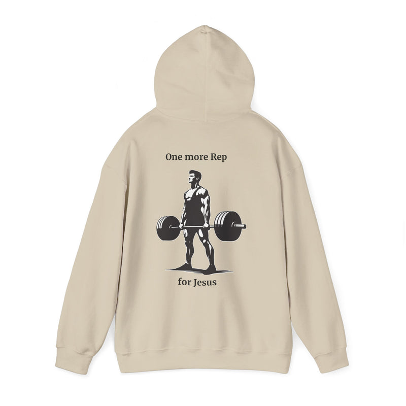 "One more rep" Backprint Hoodie