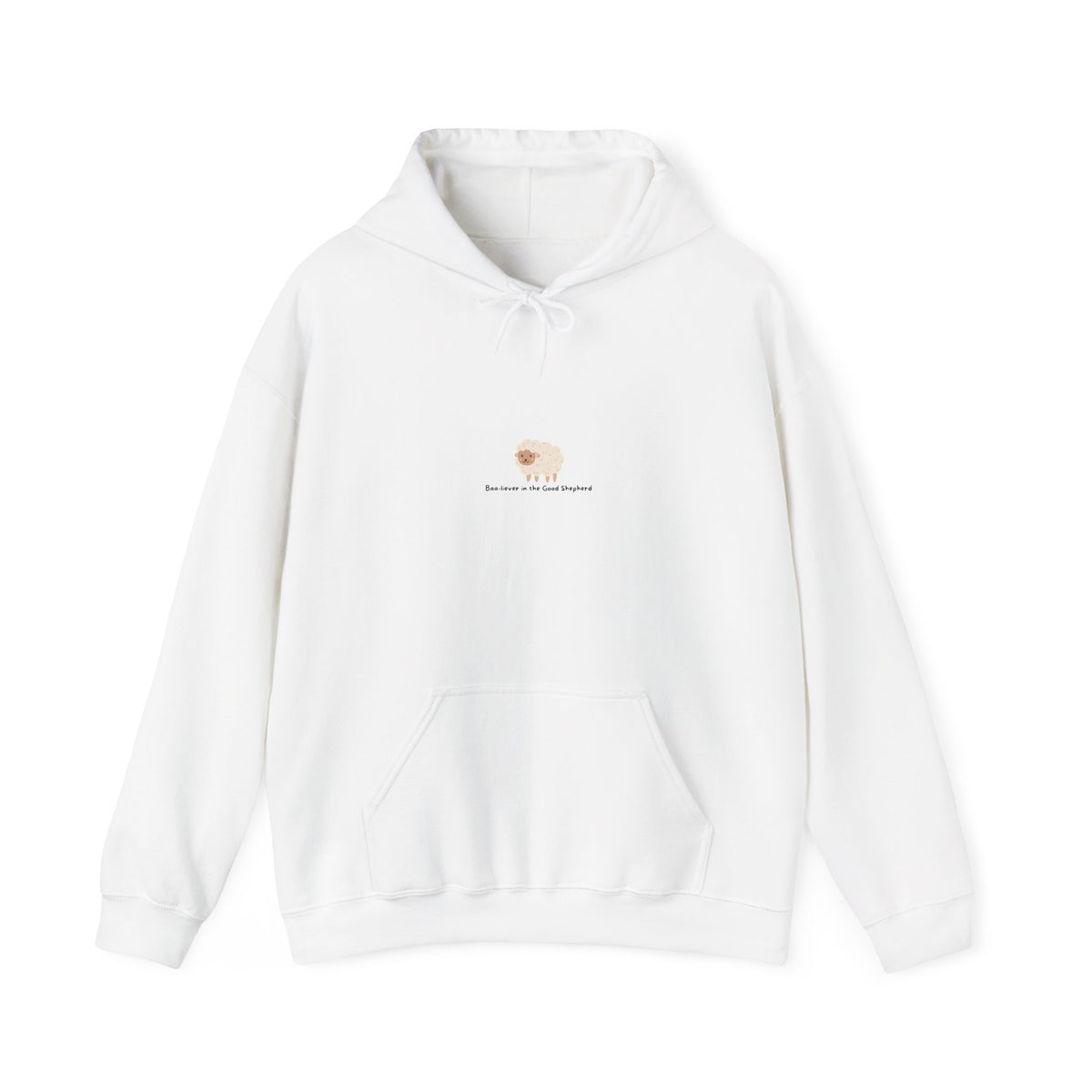 "Baa-liever in the Good Shepherd" Christian sheep hoodie by Holy Drip