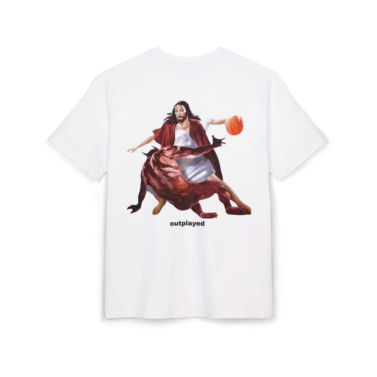 "Outplayed" Christian backprint T-shirt by Holy Drip