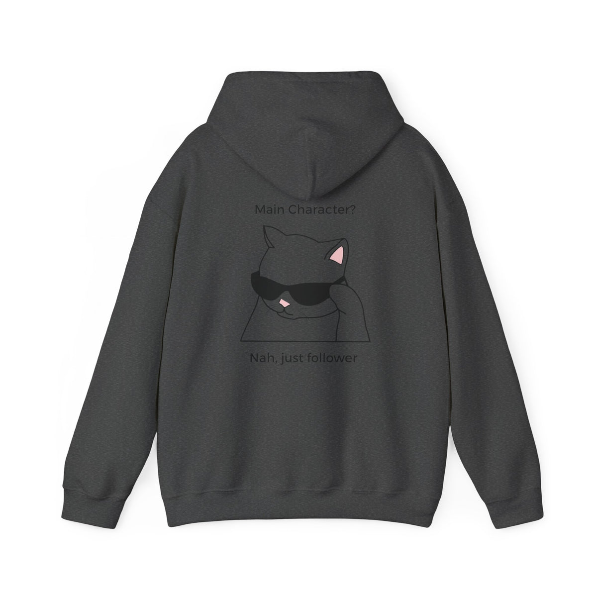 "Main Character? No, Just Follower" Christian backprint hoodie by Holy Drip