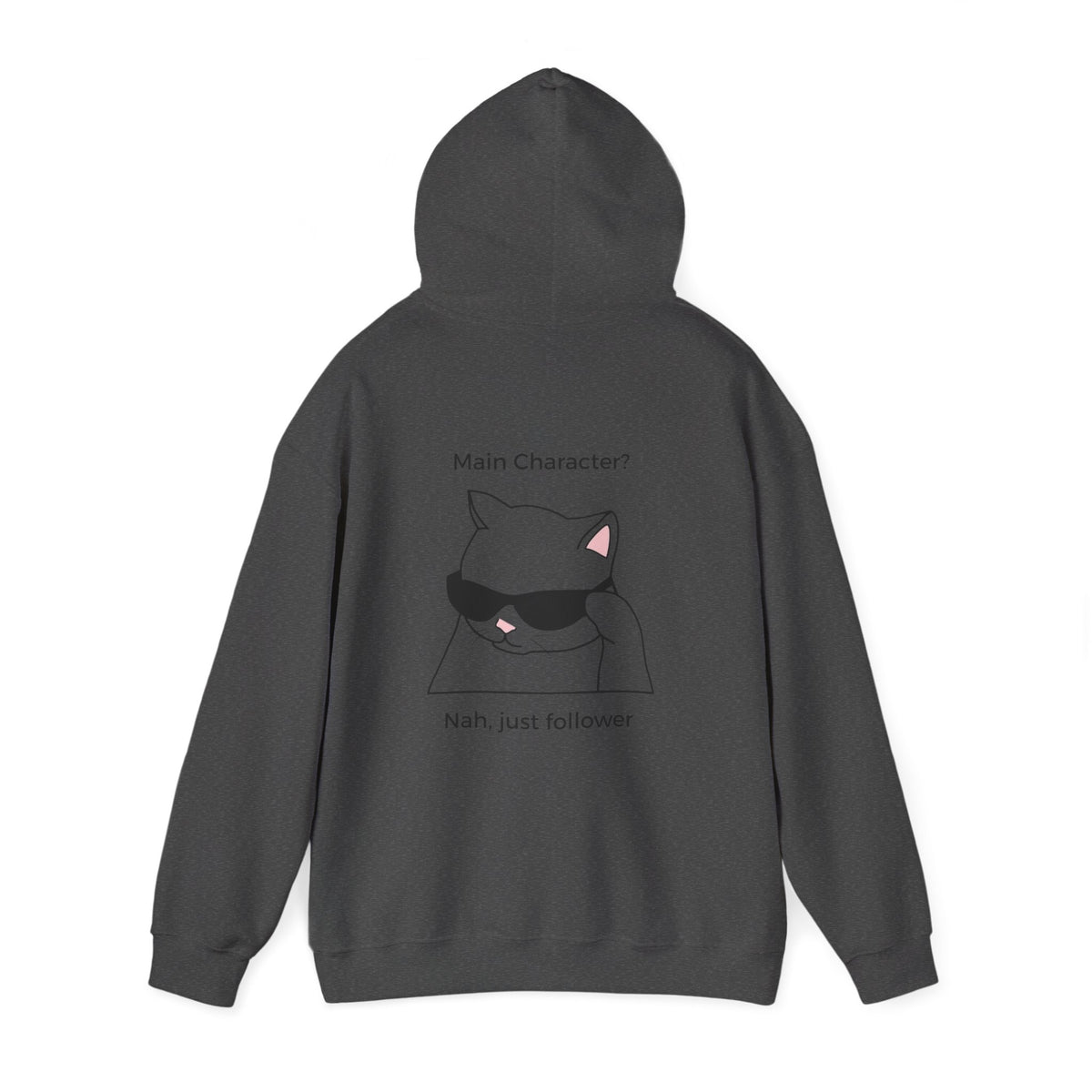 "Main Character? No, Just Follower" Christian backprint hoodie by Holy Drip