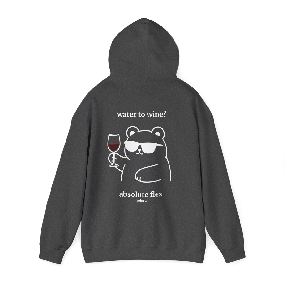 "Water to Wine" Christian backprint hoodie by Holy Drip