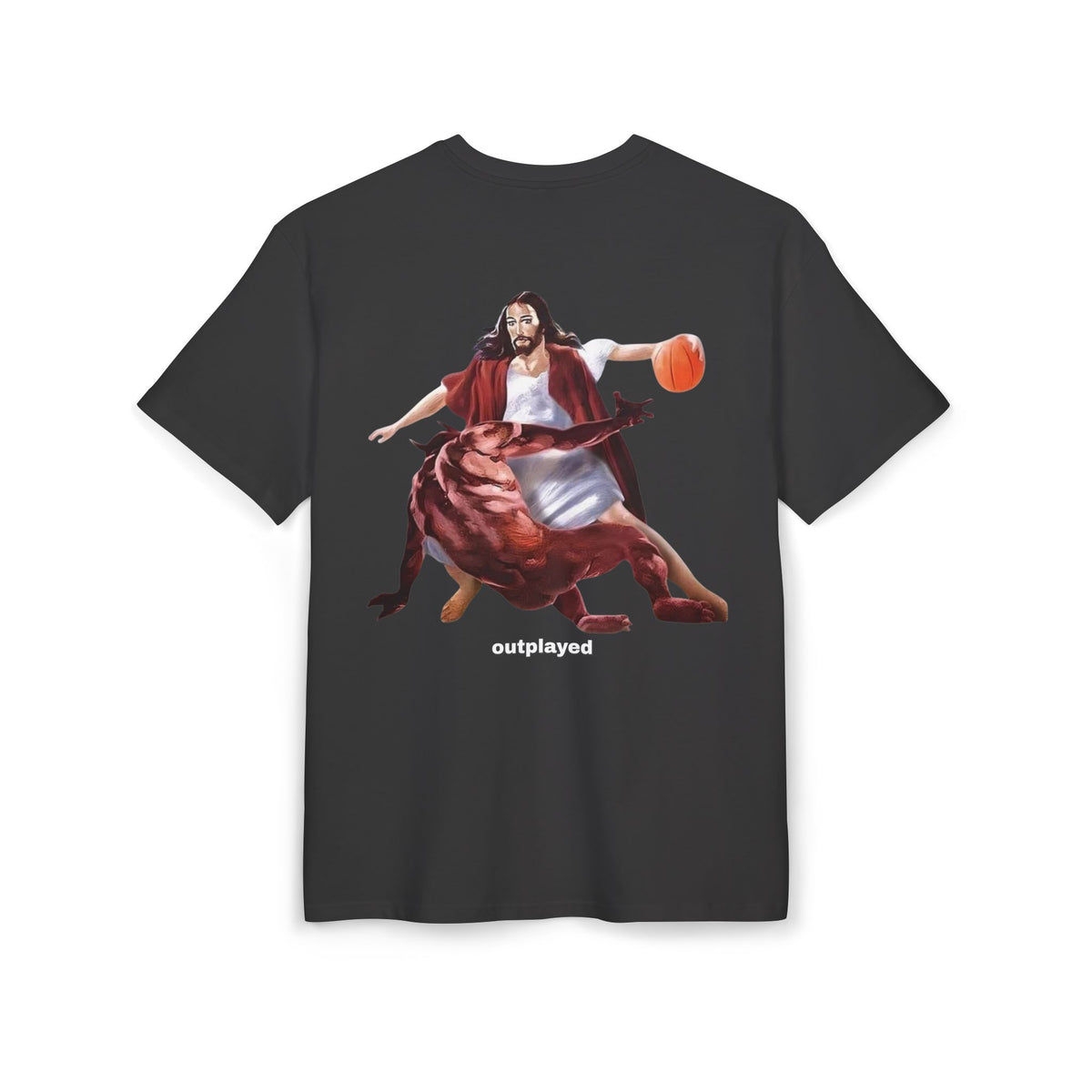 "Outplayed" Christian backprint T-shirt by Holy Drip