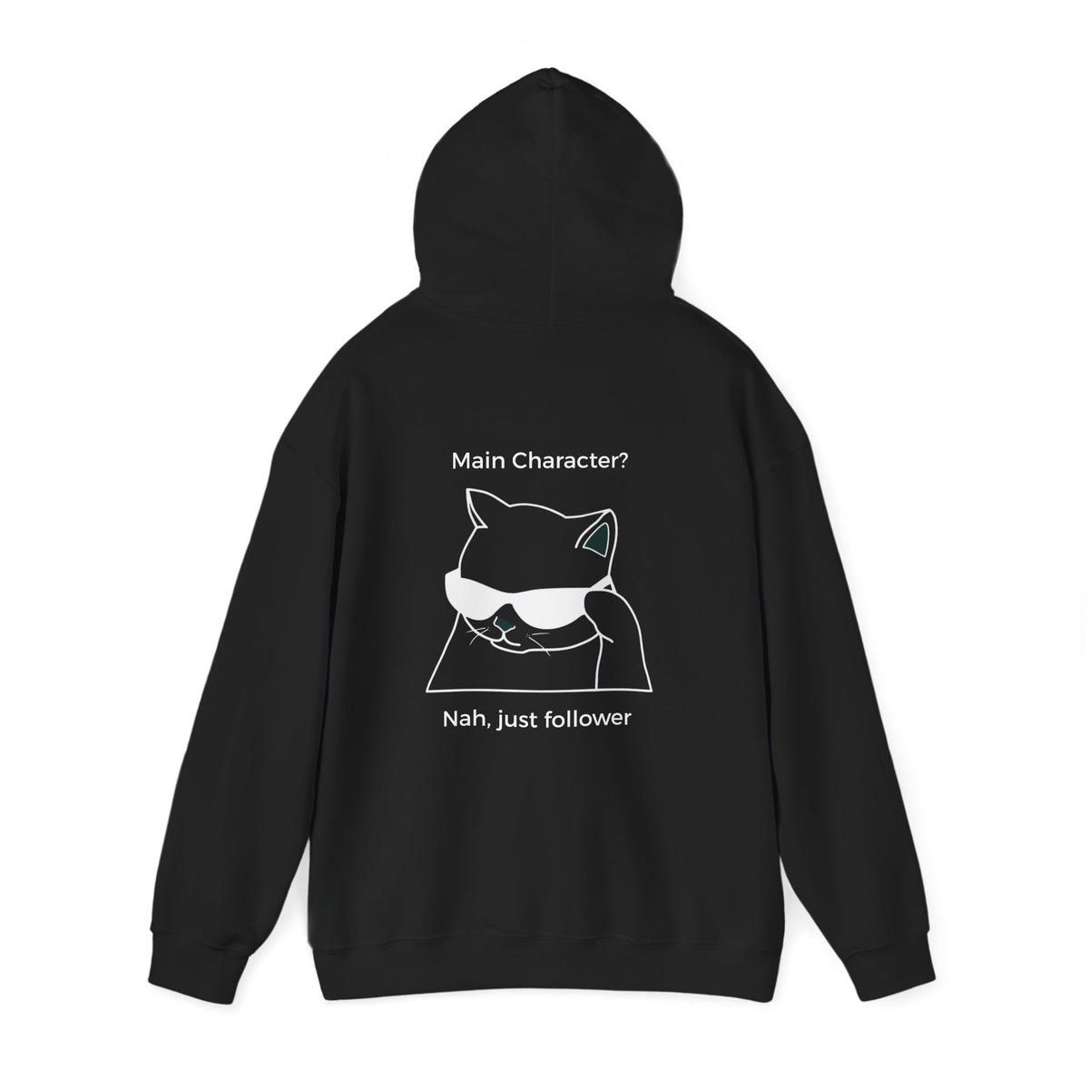 "Main Character? No, Just Follower" Christian backprint hoodie by Holy Drip