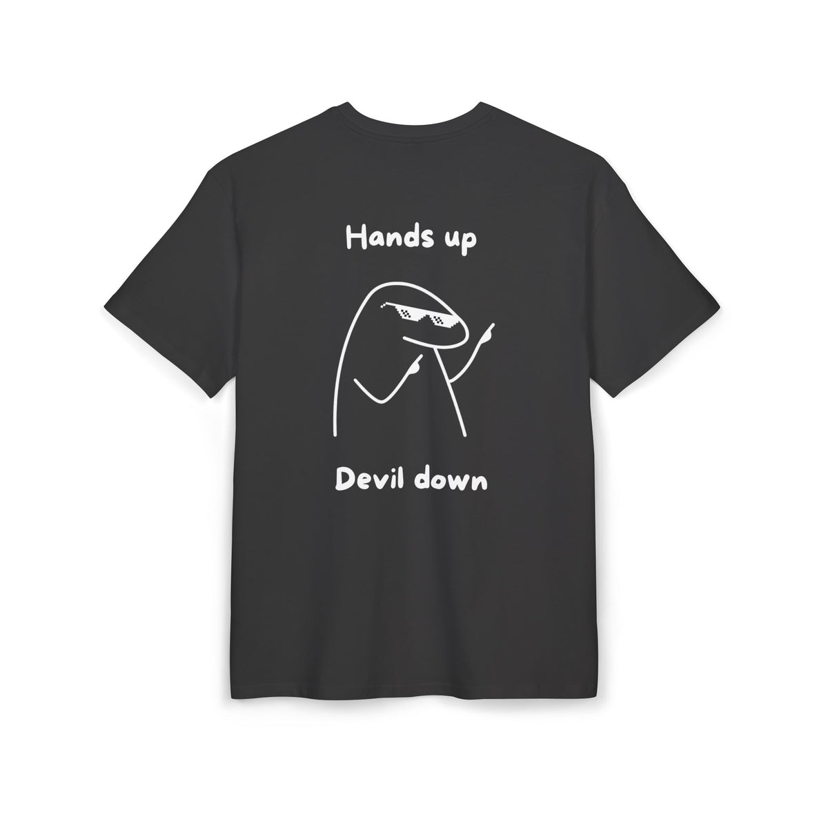 "Hands Up, Devil Down" Christian backprint T-shirt by Holy Drip